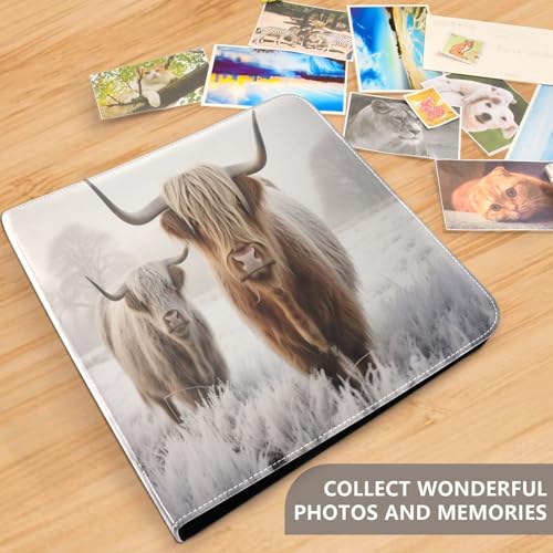 Álbum de fotos autoadhesivo DIY scrapbook FLildon tipo carpeta 3 anillos 40 páginas 8x10 para recuerdos miniatura 5