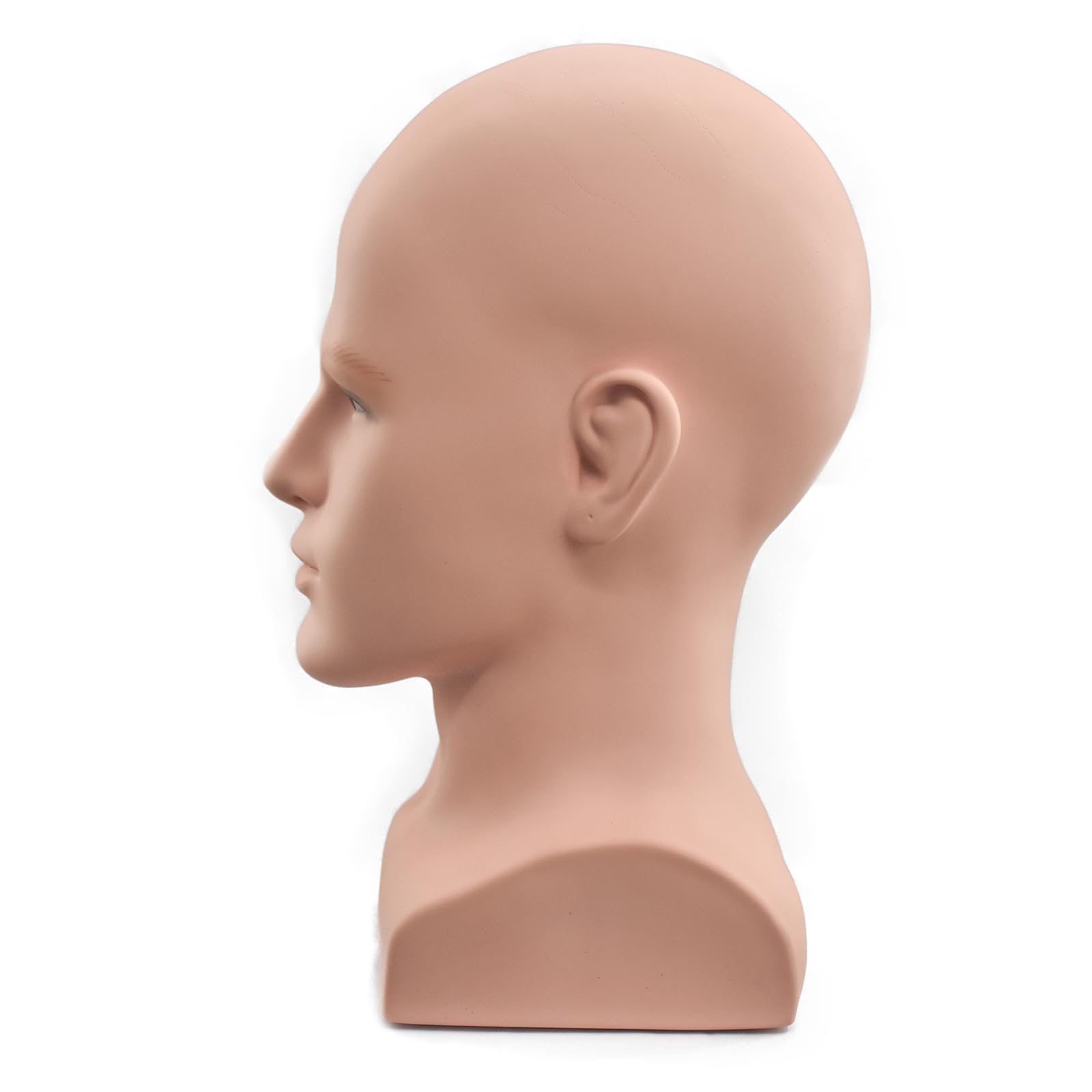 Cabeza de maniquí de hombre Cabeza de maniquí profesional para exhibición Pelucas Sombreros Auriculares Máscara Gafas de sol Joyería y Scravat Soporte de exhibición (UK-90guangtou)
