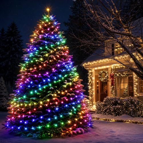 Dazzle Bright Smart Christmas String Lights, 98FT 300 LED RGB Color Changing photo 6
