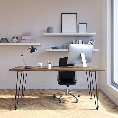 NewWay 28\" Set of 4 Heavy Duty Hairpin Metal Table Legs, 3 Rods Legs Suitable for DIY Coffee Table Office Table Bar Table etc.