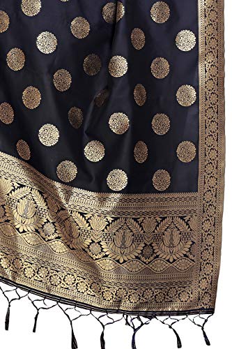 Image of Jaanvi fashion Women's Banarasi Silk Woven Dupatta(Zari Work)