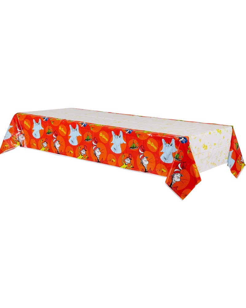 Nappe plastique Dr. Seuss de 137 x 243 cm pour protéger la table de fête