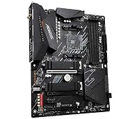 GIGABYTE B550 AORUS Elite AX V2 Mainboard – AMD Ryzen 5000 CPUs, 12+2 Phasen VRM, bis zu 4733 MHz DDR4, 1xPCIe 4.0 + 1xPCIe 3.0 M.2, Wi-Fi 6E, 2.5GbE LAN, USB 3.2 Gen 2 – Ansicht 3