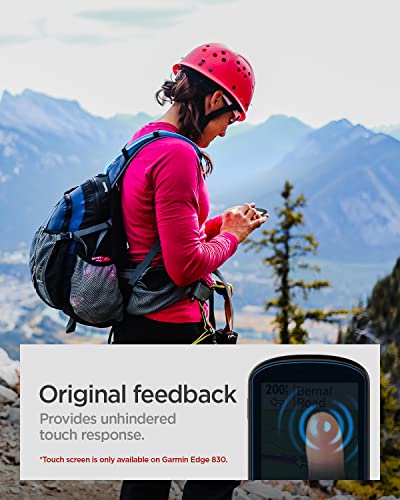 Spigen Película de vidro temperado [Glas.tR Slim] projetada para Garmin Edge 530/Garmin Edge 830-2 u
