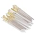 100 Pieces Mixed Silver Gold Cross Stitch Needles Large Eye Embroidery DIY Embroidery in Transparent Box(26#)
