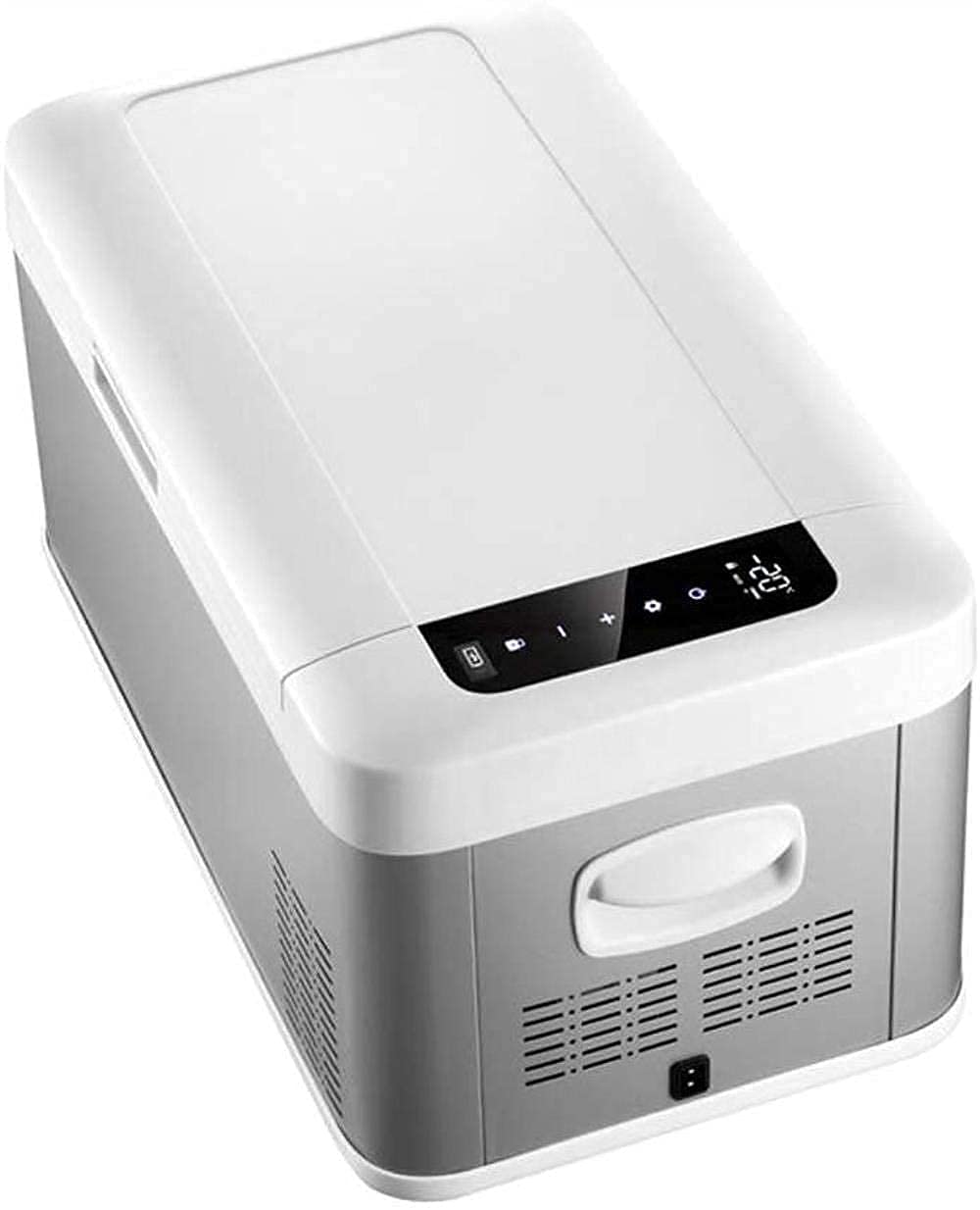 OREPKKQ Nevera para Coche Mini refrigerador, mini refrigerador Refrigerador para automóvil Compresor Refrigeración Doble uso Coche pequeño Hogar duradero