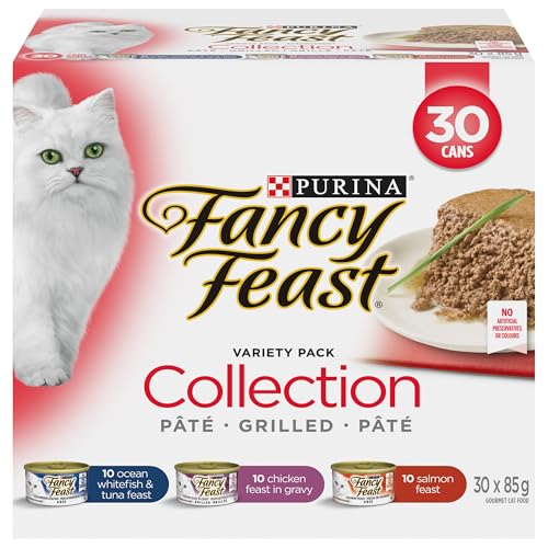 Fancy Feast Wet Cat Food, Collection Variety Pack 3 Flavours - 85 g Can (30 Pack) image 8