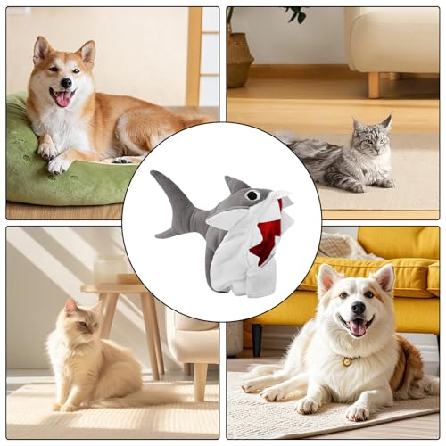 Gorro Tiburón para Perros y Gatos, Disfraz Ajustable S miniatura 7