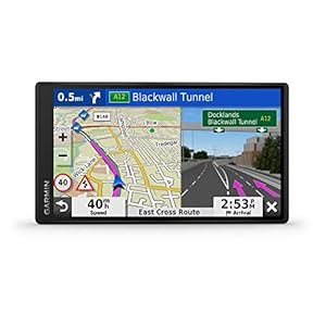 Garmin DriveSmart 55 MT-S 5.5 Inch Sat Nav with Edge to Edge Display, Map Updates for UK and Ireland, Live Traffic…