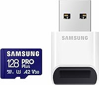 Vista 15 de Samsung PRO Plus tarjeta de memoria microSD + lector, 256 GB MicroSDXC, hasta 180 MB/s, Full HD y 4K UHD, UHS-I, C10, U3, V30, A2 para teléfonos