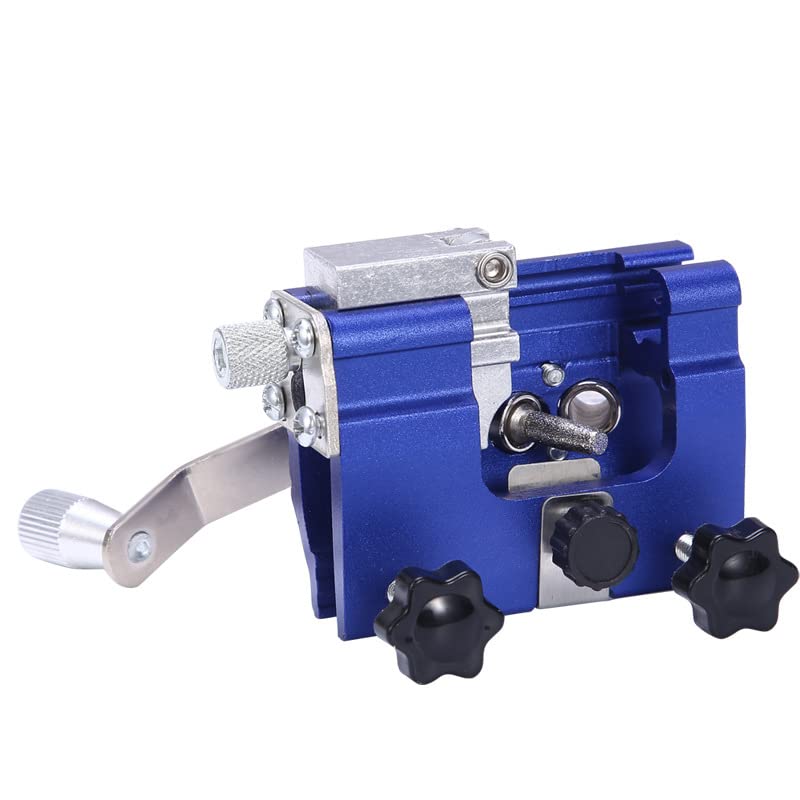 ProfiSaw Chain Sharpener, Portable Hand Cranks Chainsaw Sharpener Kit, Chain The Precise Universal Sharpener for All Chainsaws| Razor Sharp in Minutes (Blue)