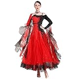 ❤Great For Any Level--With all the shiny decoration, the dress can create such an eye-catching effect! Great for any style of Ballroom,Waltz, Tango, Zumba; Suitable For Modern Waltz Foxtrot Tango Ballroom Competition/Performance