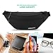 MOBIUSPHY Bauchtasche Damen Herren Gürteltasche Hüfttasche Handytasche Sport Laufgürtel, Schwarz