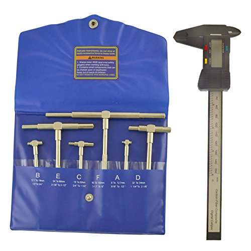 Calibrador Vernier Digital 6 piezas 5/16"-6" con Profundímetro miniatura 2