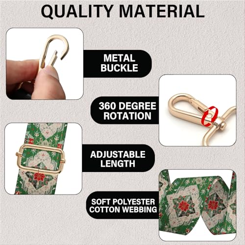 Image of Purse Strap Crossbody Shoulder Canvas Straps 1.5 inch Wide Replacement Adjustable Aesthetic Cute for Women Girls Bag