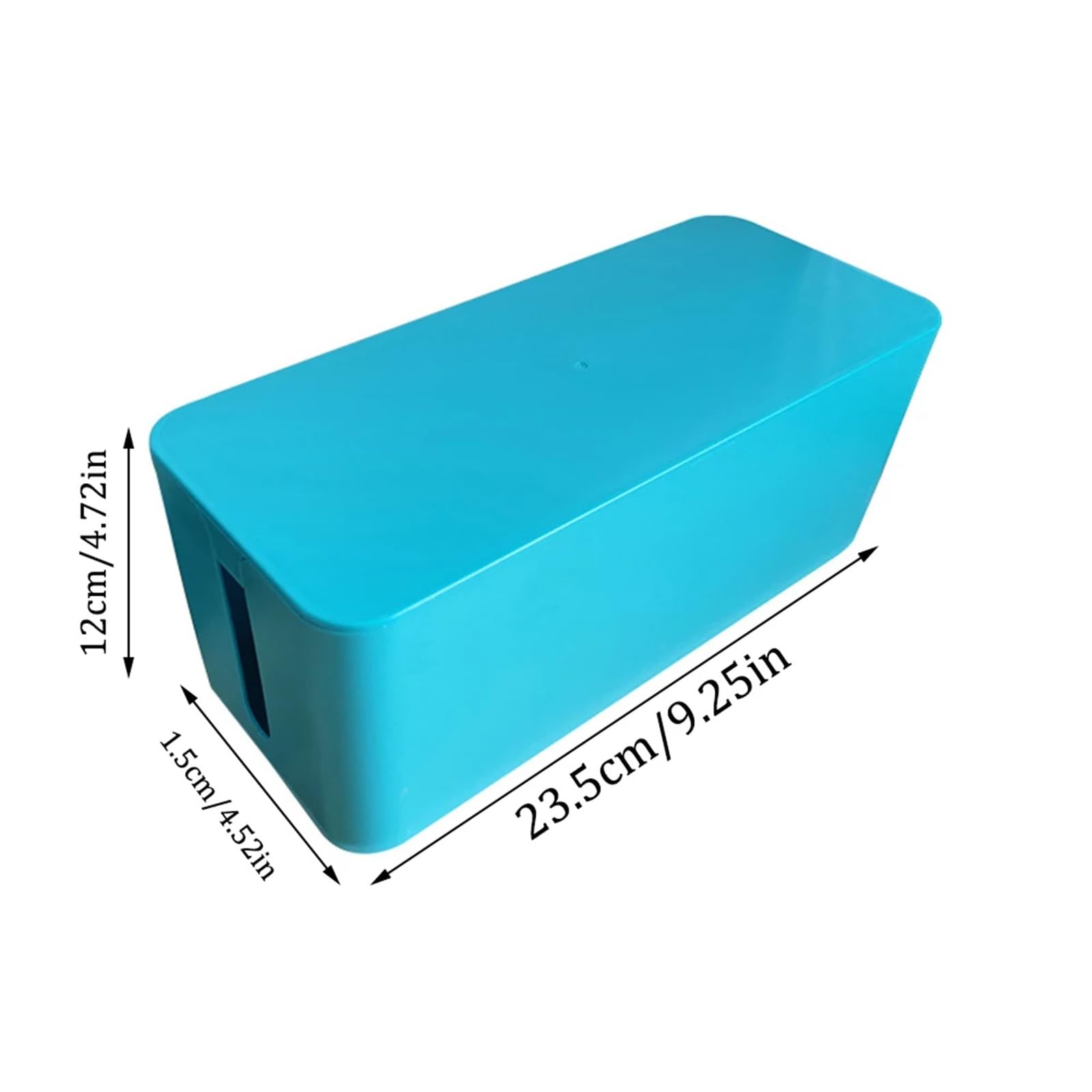 Organizzatore di Cavi Scatola di Protezione for Presa di Cavo di Alimentazione in plastica da Tavolo 1PC Scatola for organizzatore di Cavi Dati Multifunzione per Riporre I Cavi(Black)