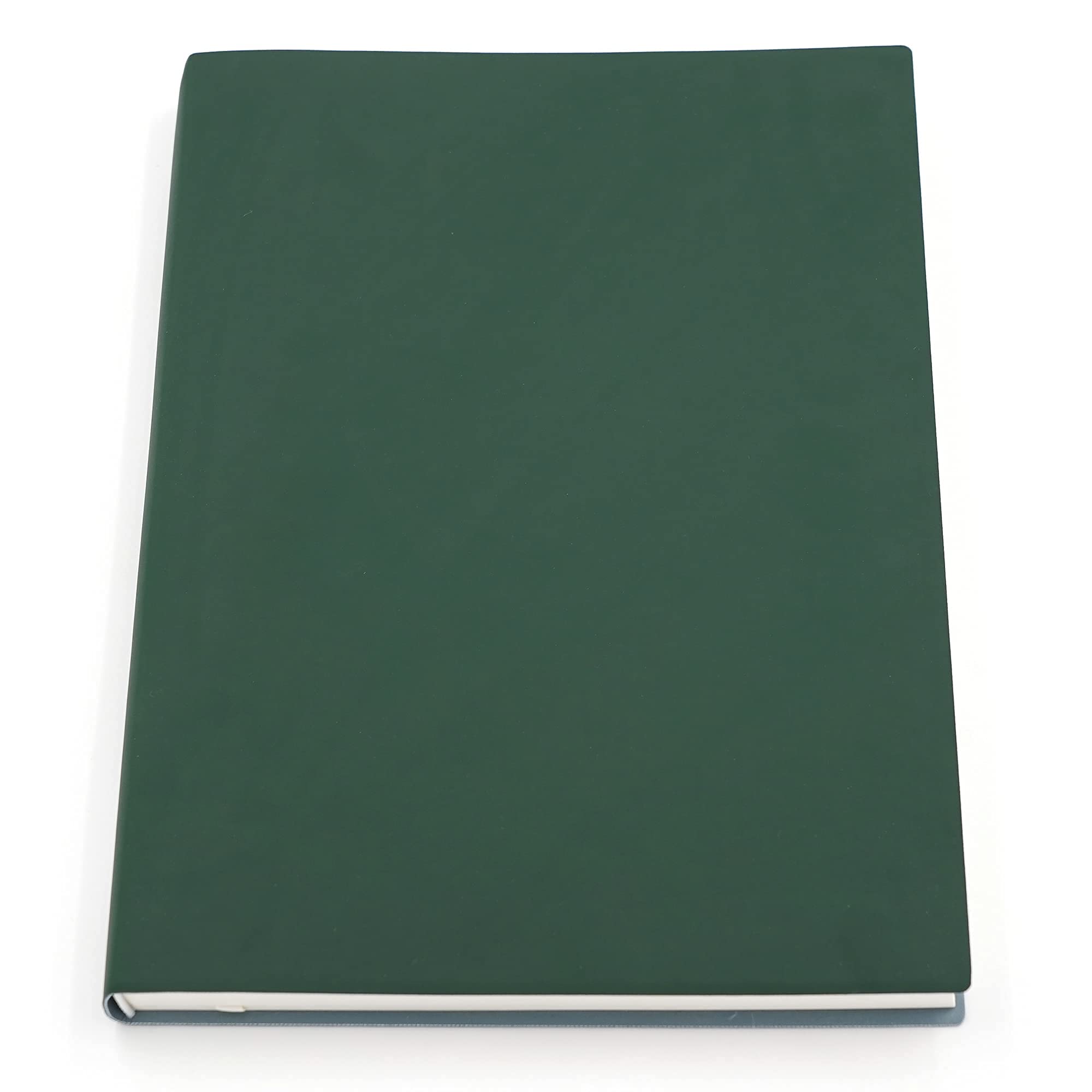 BenOpinion Large Thick Journal Notebook, Lined Papers, A4 8.4x11.4 inches, 416 Pages, Soft Faux Leather Cover (Green, Ruled)