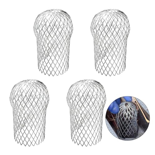 Miniatura 7 de Tsudoku 4 Protectores De Bajante De Canalón, Colador De Filtro De Hoja De Aluminio De 3,5 Pulgadas, Protector De Bajante De Canal Extensible