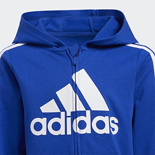 Image of adidas Boy's Zip Front French Terry Hooded Jacket and Joggers Set