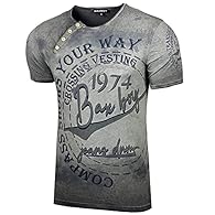 Fashionable T-shirt Body-hugging cut and perfect fit Slim fit, trendy vintage look Funky timeless design 95% cotton, 5% elastane