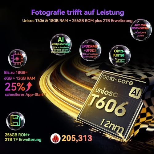 Blackview Tab9WiFi 11 Zoll Tablet Android 14 2K FHD+, 18GB + 256GB(TF 2TB), Octa-Core Gaming Tablet mit Schutzhülle, Gemini AI, 13MP + 8MP, 8200mAh, GMS, Face ID – Bild 5