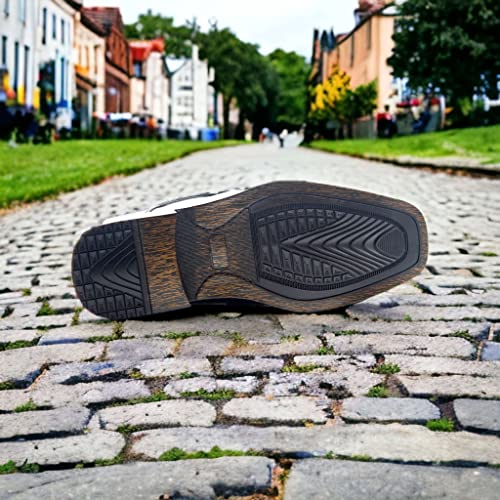 Men's 31192 Classic Square Toe Slip On Moccasin Loafers Dress Shoes4