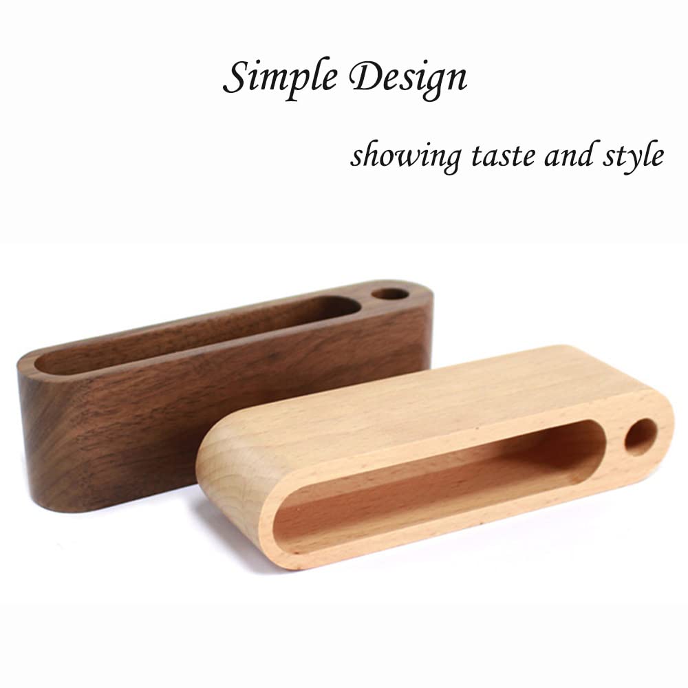 Porta Biglietti Da Visita In Legno Di Acacia Con Base Metallo Dorato: Set Da 2, Elegante E Moderno!