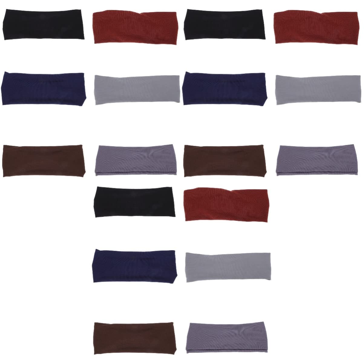 FOMIYES 3 Set di Fasce per alla Moda da Uomo Flessibili per Corsa E Yoga con Anti-sudore 6 Pezzi*3