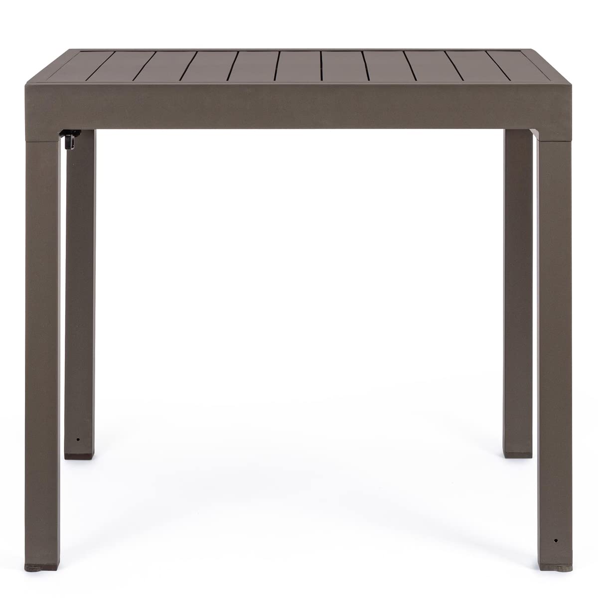 Yellowshop - HILL Tavolo da giardino quadrato allungabile per esterno in alluminio L90/180xP90xH74 cm HILDE Antracite, Bianco o Coffee (Coffee)