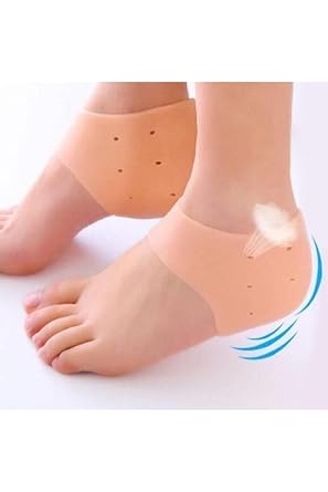BUNYON 2'li Silikon Topuk Gömleği Topuk Çatlağı Koruyucu Topuk Dikeni Koruyucu Topuk Yumuşatıcı Çorap Topuk Desteği