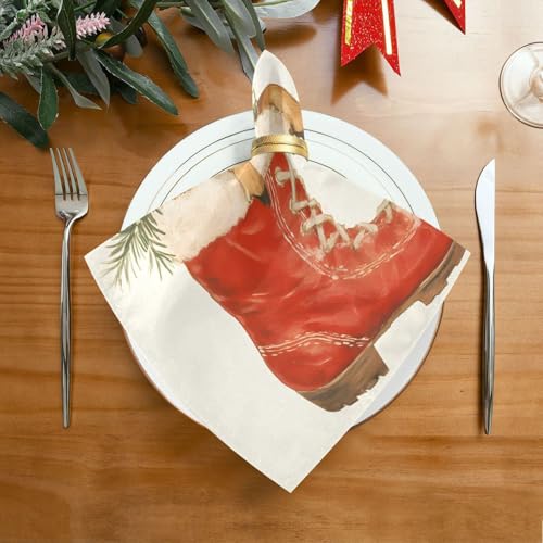 Servilletas de Tela Vintage Navidad Pack x6 miniatura 3