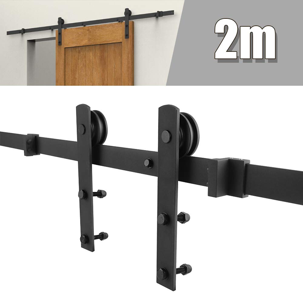 Quincailleri zestaw szyn przesuwnych, zestaw zamka drzwi przesuwnych, system drzwi przesuwnych, 1,83 M/2 m (2 m, drzwi pojedyncze)