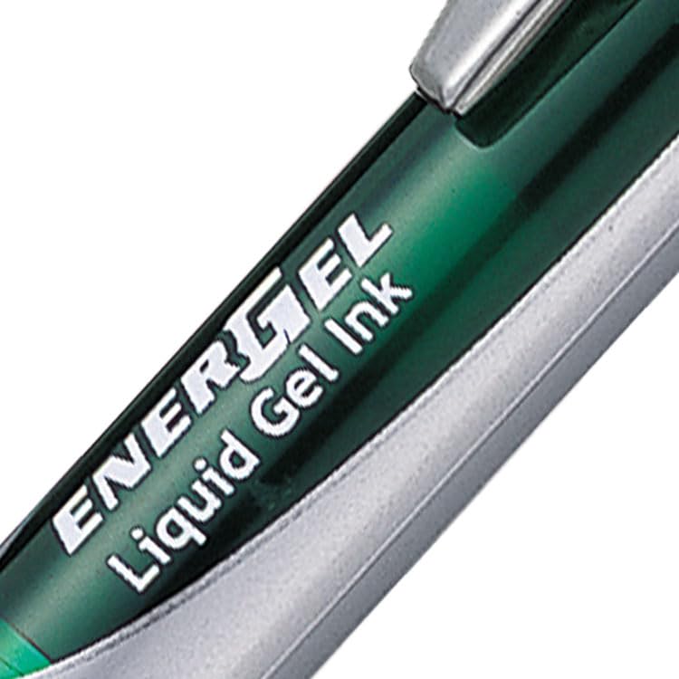 Pentel EnerGel XM BL77A2 gelpen met drukmechanisme, olijfzwart (12 stuks Pentel EnerGel XM BL77A2 gelpen met drukmechanisme, olijfzwart (12 stuks