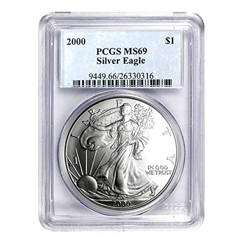 2000 American Silver Eagle ASE $1 MS-69 PCGS
