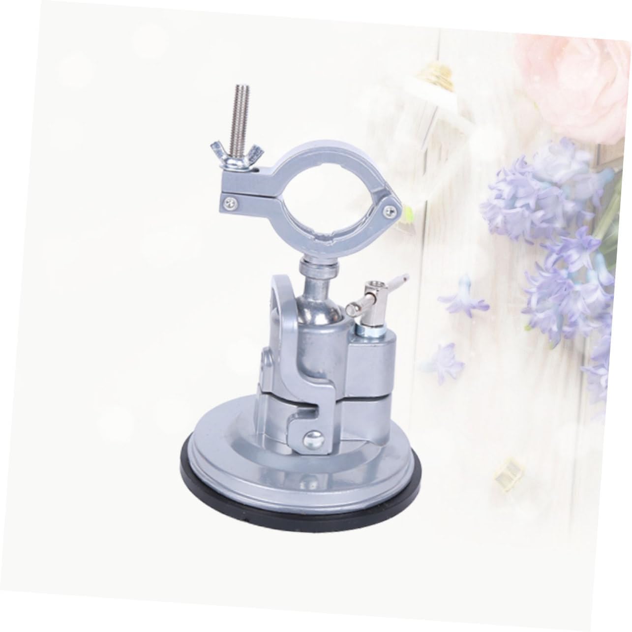 Cabilock 360degree Rotating Aluminum Sucker Drill Holder Swivel Base Heavy Duty Aluminum Alloy for Shop