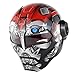 Produktbild MYSdd Cooler und stylischer Motorradhelm Flip Skull Capacetes Flip Helm Schnelle und einfache Schnalle, weiches und bequemes Futter - red1 XM