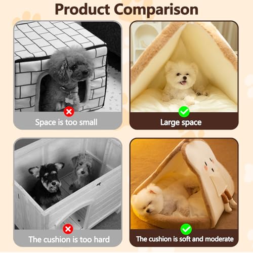 Galatée Cat Bed, Cat Beds for Indoor Cats Washable Cat Cave Bed House Cozy Cat Hideout, Cute Cat House - Image 4