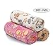 luciphia Hundedecke Katzendecken Waschbar Flauschig, 1 Pack 3 Decken Super Weich Fluffy, Kuscheldecke Fleece Haustier Decken für Hunde Katzen, Kann für Sofas, Autos, Betten, Pfote 52 * 76cm