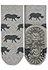 Sterntaler Baby Jungen Fliesen Socken Baby Fli Fli AIR Doppelpack Dino und Nashorn - Fliesen Rutsch Socken Baby - aus Baumwolle - hellblau, 18