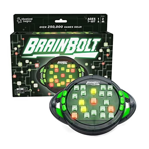 Learning Resources Juego de Memoria Rompecabezas BrainBolt, Juego de ingenio para Edades comprendidas Entre 7 y 107 años, cerebro infancia y juego, IQ, smart games