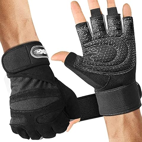 Gym Gloves with Wrist Support and Protection Cover