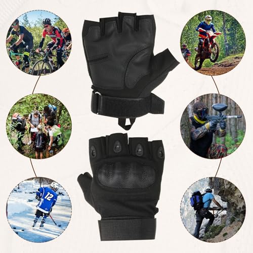 Gants à demi-doigts de cyclisme et escalade contre la transpiration - 5