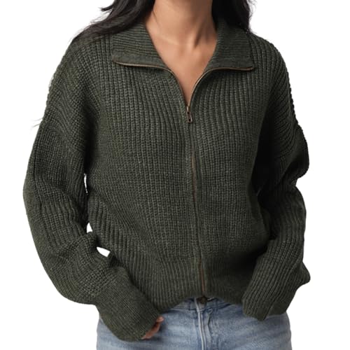 Novelle Fashion Long Sleeve Cardigan for Women Zip up...