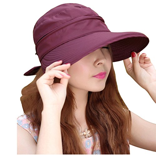 Sombrero de mujer Leben casual con ala ancha 2en1 UV