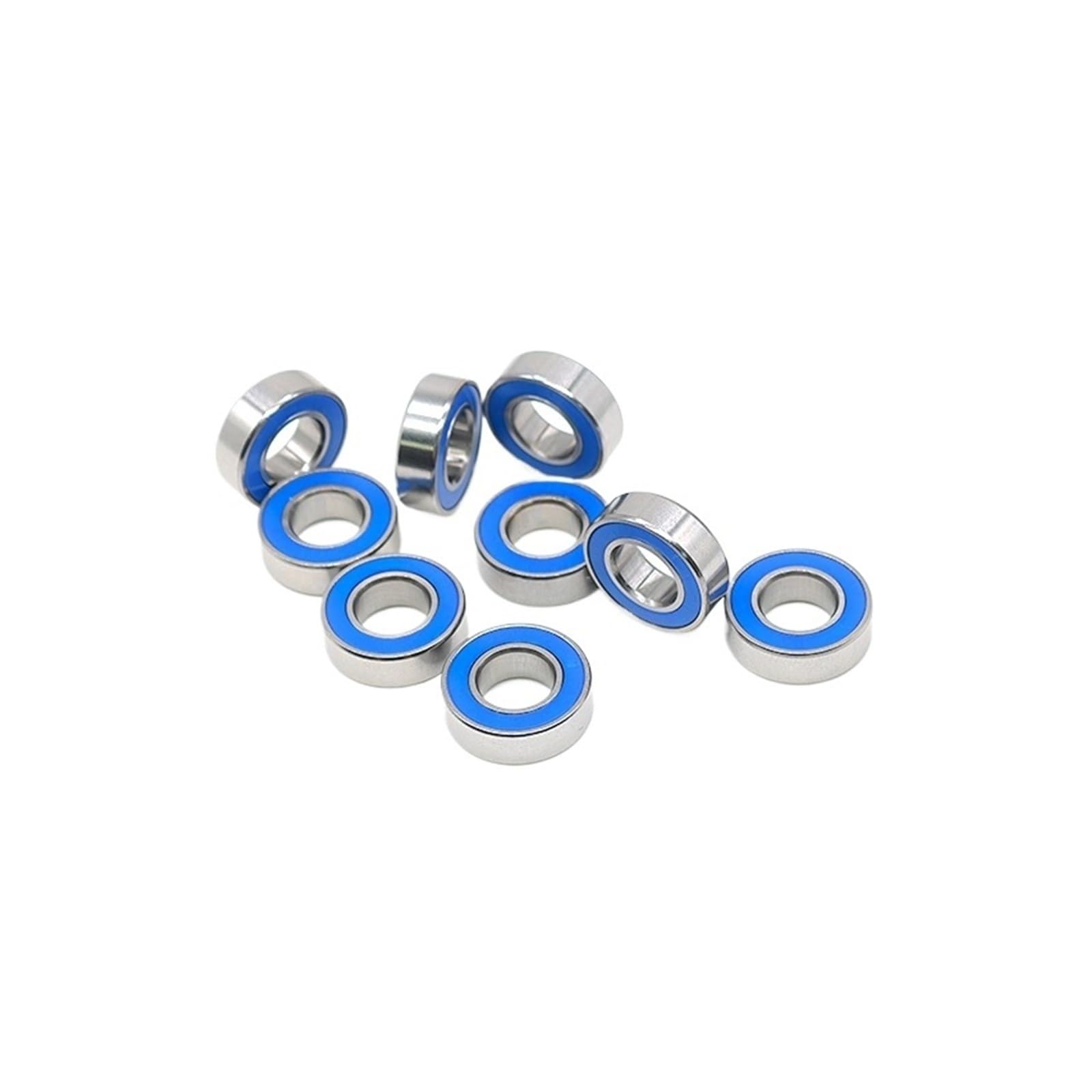 10 szt. łożysk 688RS 8x16x5 mm ABEC-7 D RC Car Truck łożyska kulkowe niebieskie uszczelnione gumą 6700 6701 686 695 696 6800 698(MR137RS 7X13X4)