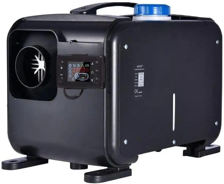 Generic Efficient 12V 8KW complete-One Diesel Air Heater with LCD and Remote Control – Fast Heating, Low Noise, and Easy Installation DC 24V Black