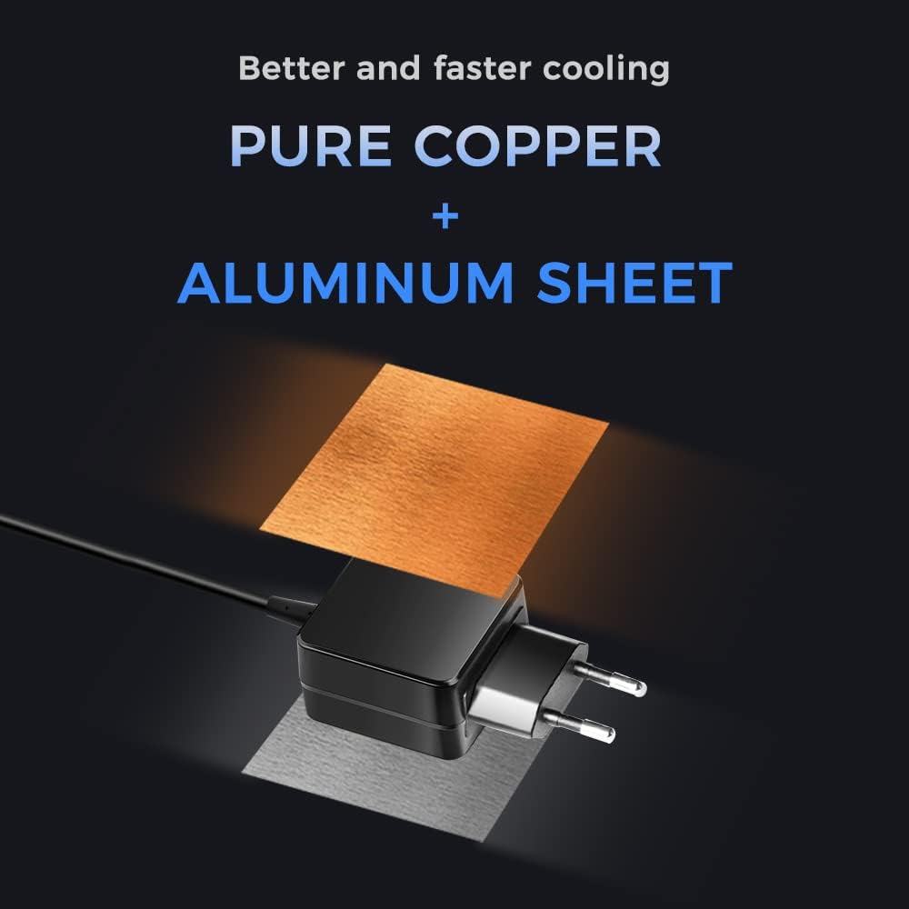 Diagram showing pure copper and aluminum sheet for cooling in the KFD adapter