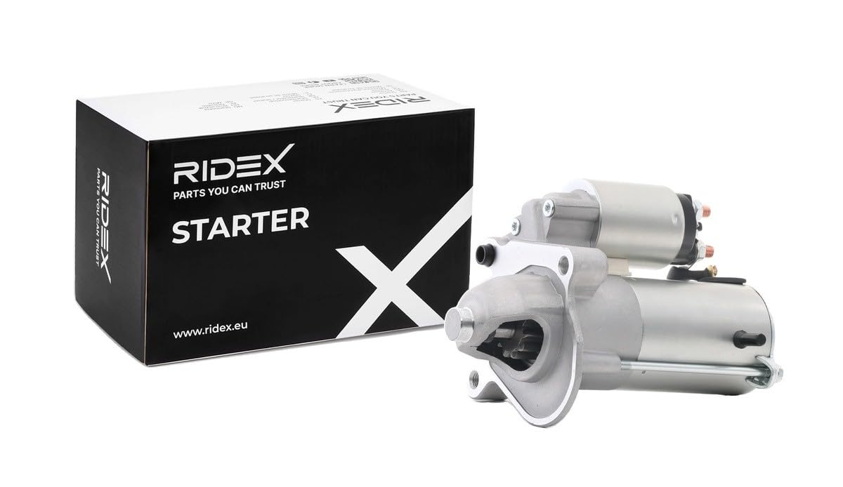 RIDEX 2S0124 Démarreur pour voiture 12V, 1,2KW, Compatible avec FORD Focus Mk2 3/5 portes DA, HCP, DP 36003225 1762872 Y60118400C