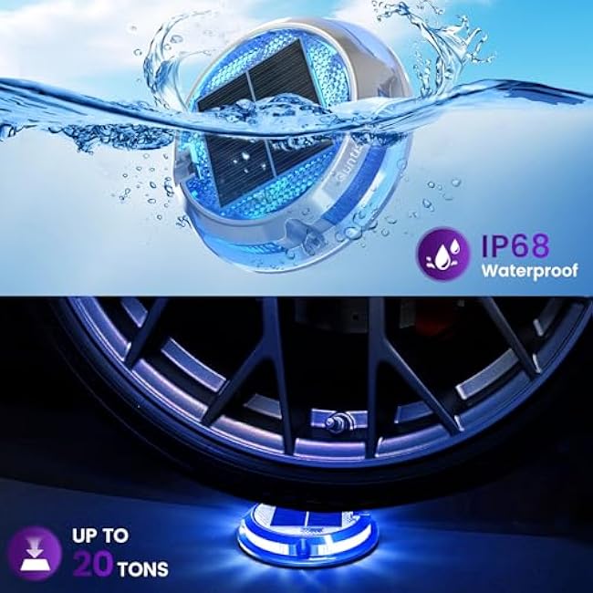 Quntis RGB Solar Deck Lights 4 Pack 11 Lighting Modes