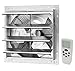 iLIVING ILG8SF16VC Shutter Mount Exhaust Fan, Silver